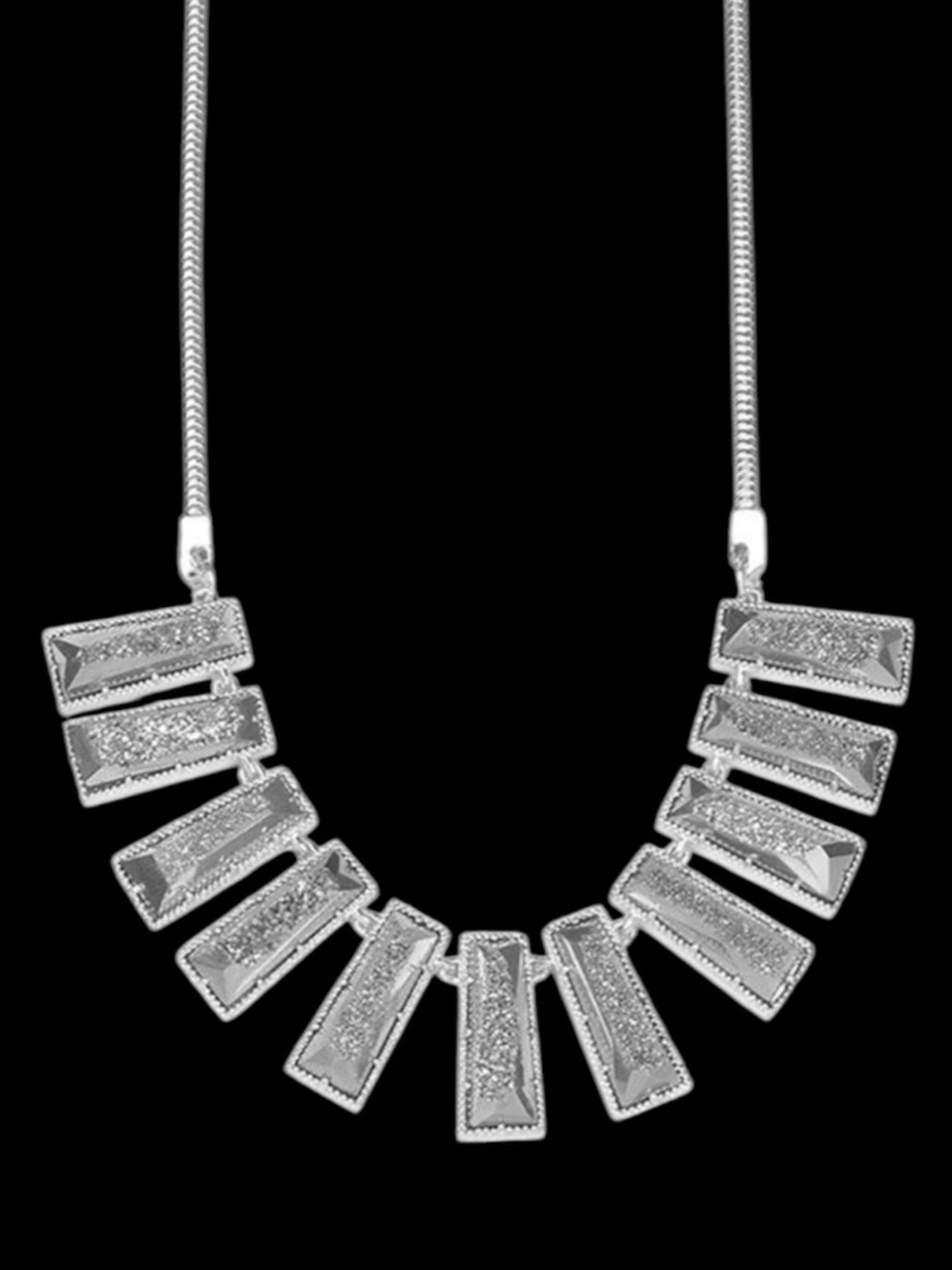 Kendra Scott Angelina Silver Necklace in Platinum Drusy